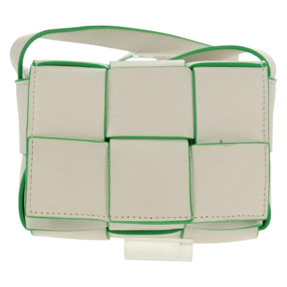 Bottega Veneta Maxi Intrecciato Cassette Shoulder Bag White